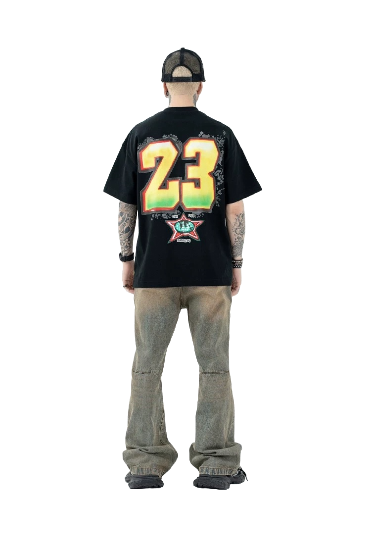 MJ23 BLACK VINTAGE TEE