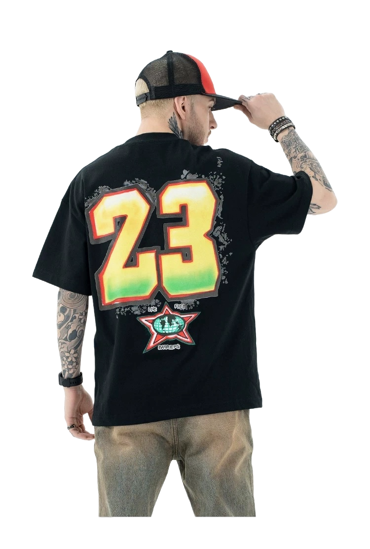 MJ23 BLACK VINTAGE TEE